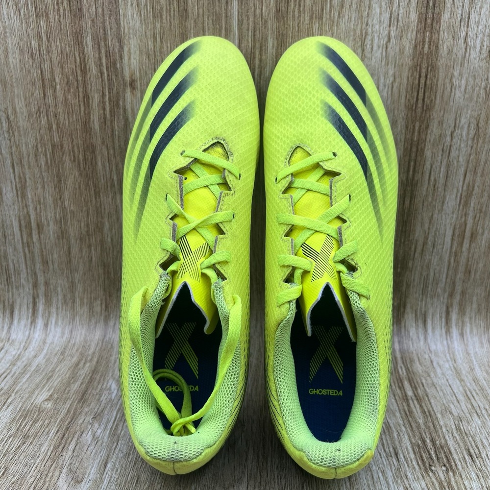 Adidas X‎ Ghosted.4 FG Men's Size 10.5 Soccer Cleats Neon Yellow Black Football - Picture 6 of 10